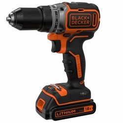 Black and Decker - 18V Lithiumion Brushless 2 Gear Drill Driver with 15Ah Batteries 400mA charger in a Kitbox Kit Box - BL186K