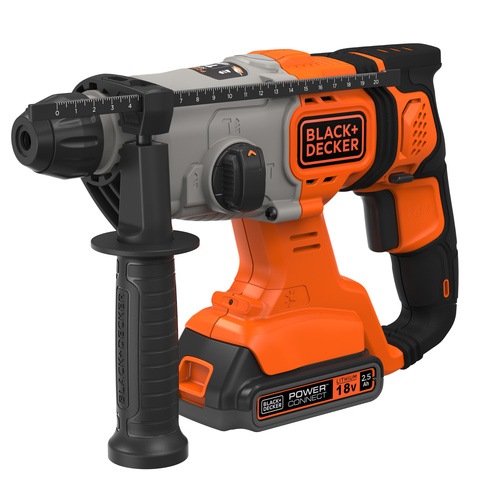 Black and Decker - 18 V akumultorov kombinovan kladivo 2x akumultor 25 Ah 16 J v kufru - BCD900E2K