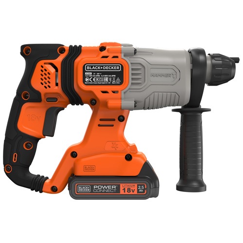 Black and Decker - 18 V akumultorov kombinovan kladivo 2x akumultor 25 Ah 16 J v kufru - BCD900E2K