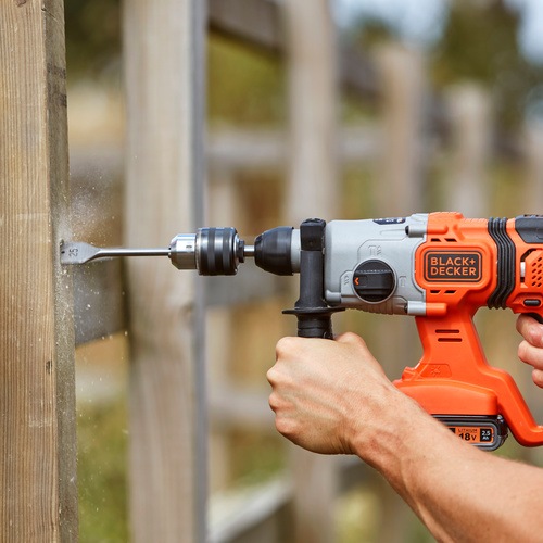 Black and Decker - 18 V akumultorov kombinovan kladivo 2x akumultor 25 Ah 16 J v kufru - BCD900E2K