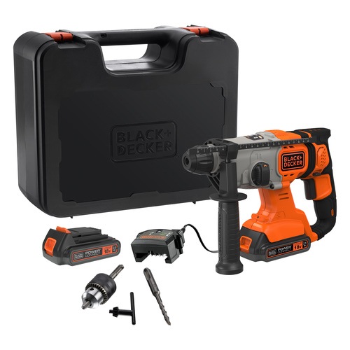 Black and Decker - 18 V akumultorov kombinovan kladivo 2x akumultor 25 Ah 16 J v kufru - BCD900E2K
