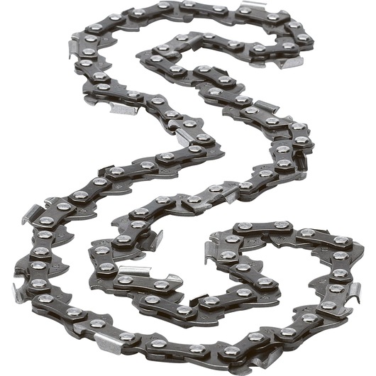 BLACKDECKER A6245CS chainsaw replacement chain, close-up angle on white background.