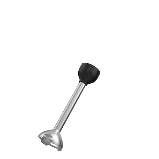 BLACKDECKER BCKM1012KB stainless steel blender attachment, side angle on white background.