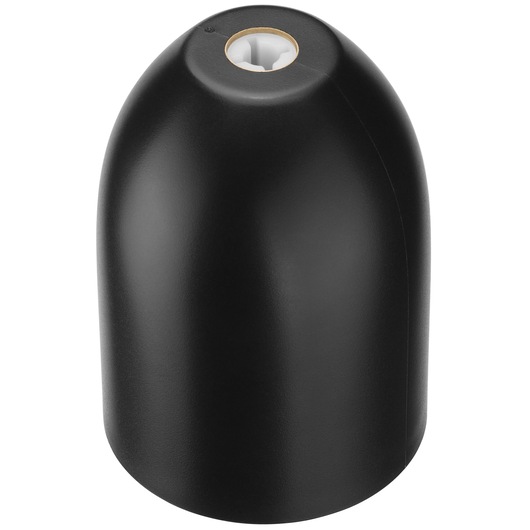 Photo of BLACKDECKER BCKM1016KSB black replacement mixer attachment, shown upright on white background.
