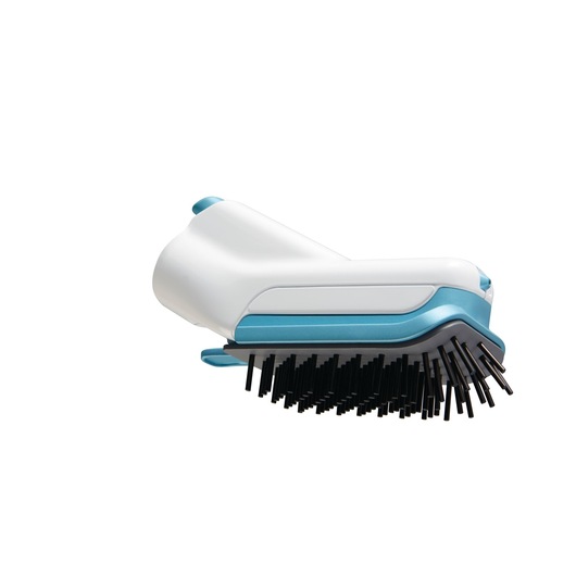 BLACK+DECKER FSMH13151SM steam mop accessory brush attachment, white and blue, close-up on white background.