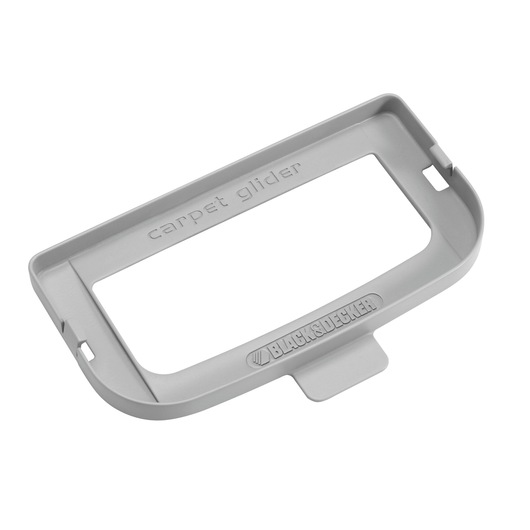 BLACK+DECKER FSMH13151SM gray carpet glider accessory, top angle on white background.