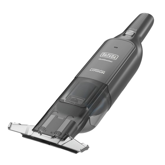BLACKDECKER HLVC320B11 cordless lithium handheld vacuum, black, front angle, white background.
